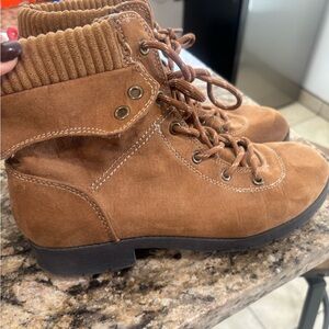St. John's Bay Tan Lace-Up Boots